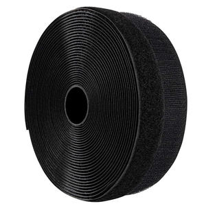 Umweltfreundliches Aufnähbares Klettverschlussband Nicht-Klebend 30mm*25M Befestigungen Starker Halt Schwarze Klettverschlussstreifen Rolle 25 Meter/Rolle - Product Image 2