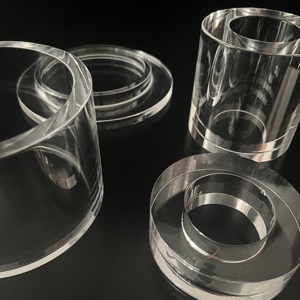 Oost Lab Glaswerk Doorzichtige Ronde Bodem Kokende Kwarts Glazen Kolf