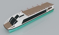Catamaran Grandsea de 22 m en acier, bateau-taxi pour passagers et équipage avec 80 places à vendre