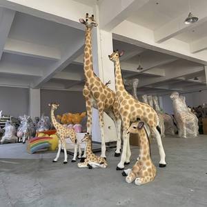Statue géante en fibre de verre d'éléphant, girafe, zèbre, sculpture réaliste d'animaux de la <span class=keywords><strong>jungle</strong></span> pour la location d'événements d'anniversaire pour enfants - Product Image 6