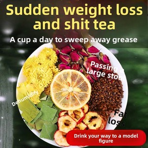 Tè <span class=keywords><strong>Dimagrante</strong></span> al Limone, Foglie di Loto, Melone Invernale, Biancospino, Semi di Senna e Crisantemo 125g, Preconfezionato per Infusione in Acqua per la Salute - Product Image 3