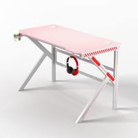 Table de jeu professionnelle Mesa Gamer avec éclairage LED RGB, hauteur réglable, pour club de jeux ou bureau, fabriquée en métal durable