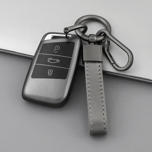 เคสกุญแจรถไทเทเนียมขายดีฝาครอบกุญแจรถฝาครอบป้องกัน TPU สำหรับ <span class=keywords><strong>VW</strong></span> Golf polotiguan Passat Caddy Car - Product Image 3