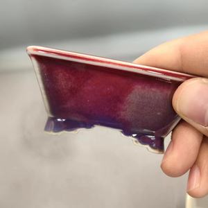 Mini hoge temperatuur geglazuurde bonsai pot keramische bonsai pot - Product Image 6