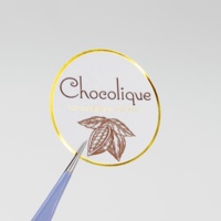 Autocollants personnalisés avec logo en feuille d'or, autocollants en papier couché, autocollants ronds en feuilles, autocollants de remerciement pour les petites entreprises