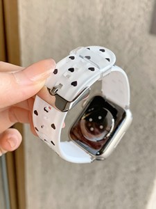 Correa de Silicona para Reloj con Patrones de Pata de Perro, <span class=keywords><strong>Estrella</strong></span> y Corazón para <span class=keywords><strong>Apple</strong></span> <span class=keywords><strong>Watch</strong></span> S10987654 SE, Correa para Iwatch Ultra 49mm - Product Image 5