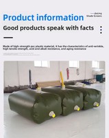 Réservoir d'eau pliable flexible de vente chaude réservoir de stockage d'eau gonflable pliable personnalisé vessie