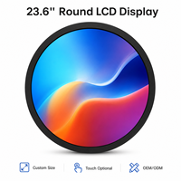 Solution personnalisée OEM ODM pour écran LCD rond de 15,7 pouces pour la réception d'hôtel, la publicité commerciale et les projets d'affichage