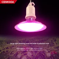 Lampe de culture LED 18W en aluminium pour fruits du dragon, fraises et légumes, spectre complet, IP44, 130LM/W, E27-130GR