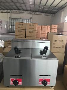 12L comercial de doble tanques de Gas Donut freidora <span class=keywords><strong>KFC</strong></span> Gas freidora - Product Image 4