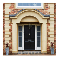 Porte d'entrée principale SJUMBO, design moderne pré-monté, protection contre les intempéries, résiste à la pluie et au vent, sécurité antivol