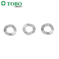 Rondelle à ressort ondulée en acier inoxydable poli TOBO, résistante à la corrosion au zinc, conforme DIN, pour assemblage mécanique