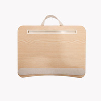 Bureau d'ordinateur portable en bambou, bureau portable et compact pour personne paresseuse à la maison, bureau d'ordinateur d'étude multifonctionnel
