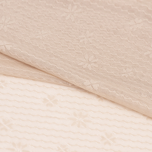 Tissu extensible 4 directions en nylon et élasthanne, maille jacquard nude douce et agréable pour la peau, 100 GSM, pour lingerie et tenue de <span class=keywords><strong>gymnastique</strong></span> rythmique - Product Image 1