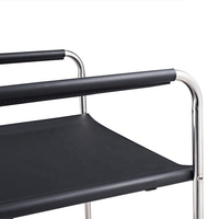 Silla de Comedor de Lujo de Estilo Nórdico Moderno y Minimalista con Estructura de Acero Inoxidable y Asiento Acolchado, Muebles para Comedor