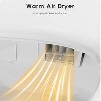 WC intelligent monobloc en céramique en forme d'œuf pour salle de bain à usage domestique, avec chasse d'eau automatique et bidet intégré