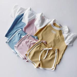 OEM ODM Summer <strong>Kids</strong> <strong>Clothes</strong> Set Children's T-Shirts and Shorts 2Pc Clothing Suit Baby Girls <strong>Clothes</strong> - Product Image 4