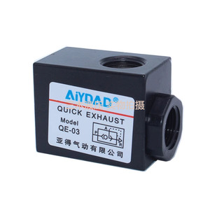 Vanne d'échappement rapide AiYDAD QE-03, composant de contrôle de débit d'air pneumatique miniature unidirectionnel - Product Image 1