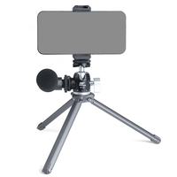 Özel ucuz harici iplik 1/4 "vida Mini Tripod, masa masaüstü standı hafif kamera tripodu/telefon/webcam/halka ışık