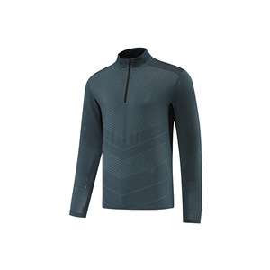 Camicie sportive da Golf <span class=keywords><strong>taglie</strong></span> <span class=keywords><strong>forti</strong></span> da <span class=keywords><strong>uomo</strong></span> nuove arrivate magliette sportive da ginnastica a maniche lunghe 1/4 <span class=keywords><strong>felpe</strong></span> con Zip a quarti - Product Image 6