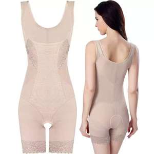 Wholesale Plus Size Lace Medium Compression for Shapewear Colombian Tummy Control Shaping <b>Girdles</b> Shapewear Set for <b>Women</b> - Product Image 2