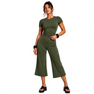 Nouvel Arrivage Ensemble de Yoga Sans Couture Deux Pièces pour Femme, Leggings de Yoga Taille Haute Effet Ventre Plat - Product Image 1
