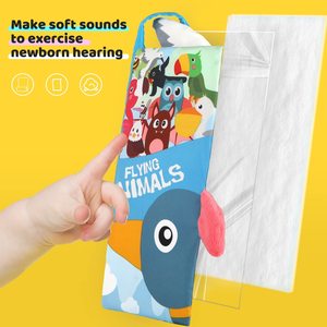 2023 libros de tela de inteligencia para bebés, juguetes educativos lavables y suaves al tacto personalizados - Product Image 3