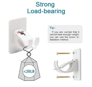 Nouveau Design Crochets de barre transversale en plastique auto-adhésifs <span class=keywords><strong>Support</strong></span> de <span class=keywords><strong>rideau</strong></span> <span class=keywords><strong>pour</strong></span> <span class=keywords><strong>support</strong></span> de tringle à <span class=keywords><strong>rideau</strong></span> <span class=keywords><strong>sans</strong></span> perçage - Product Image 5