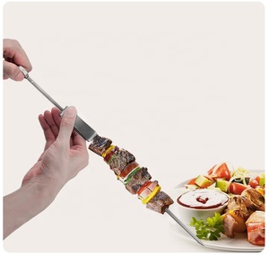 Juego de 16 Brochetas de Acero Inoxidable para Barbacoa Coreana, Accesorios para Parrilla de Carbón al Aire Libre, Utensilios Duraderos Antiadherentes para Frutas - Product Image 3