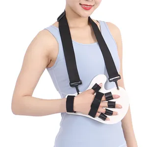 Five finger fixed support plate finger correction for stroke rehabilitation finger fixator clamp