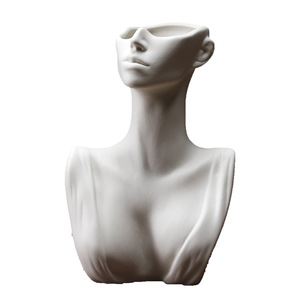 Élégance grecque tête statue sculpture artiste décoration de la maison <span class=keywords><strong>visage</strong></span> humain <span class=keywords><strong>vase</strong></span> - Product Image 1