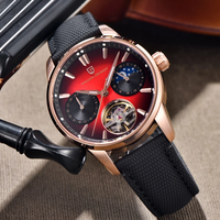 Montre automatique PAGANI DESIGN PD-YS021 pour homme avec cadran bleu dégradé, tourbillon et phases de lune, nouvelle montre mécanique 2025