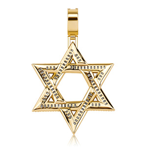 Kalung Liontin Bintang Daud Zirkon Mewah dan Indah, Perhiasan Fashion Pria Wanita, Tren Pesta <span class=keywords><strong>Rock</strong></span>, Hadiah Perhiasan - Product Image 4