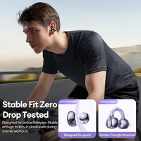 Écouteurs sans fil TWS Lenovo LE302 ENC à réduction de bruit, Bluetooth 6.0, pour le sport, avec clips auriculaires et conduction ouverte