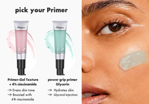 Base de maquillage hydratante pour le visage, gel primer minimisant les pores, longue tenue, imperméable, éclaircissante, pour tous types de peaux - Product Image 2