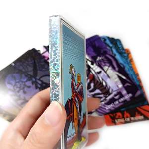 Barajas de naipes de diseño personalizado, bordes holográficos, cartas de <span class=keywords><strong>Tarot</strong></span> - Product Image 2