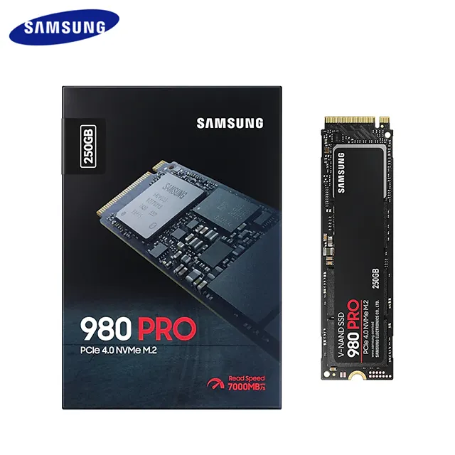 Original para Samsung 980 PRO M 2 PCIe Gen 4,0 500G 1TB 2T NVMe Disco duro SSD de estado sólido interno para servidor de computadora portátil