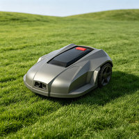 Tondeuse à gazon robotisée électrique de 340 mm avec fil de délimitation, recharge automatique et hauteur de coupe réglable pour VillaLawn