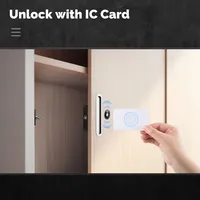 MOES Tuya pour Smart Plastic OLED Hotel Bar Cabinet Lock App Remote Control Monitoring Keyless IC Card Unlock Door Locker
