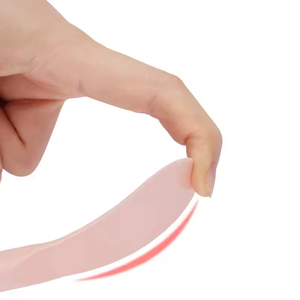 Brocha de <span class=keywords><strong>Maquillaje</strong></span> Profesional de Doble Punta con Mango de Plástico y Cabezal de Silicona Rosa, <span class=keywords><strong>para</strong></span> Aplicación de Mascarillas Faciales - Product Image 4