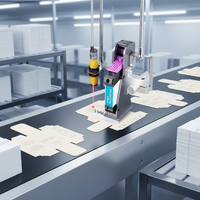 Printer Inkjet Termal TIJ 7 Inci Berkualitas Tinggi dengan Sistem Operasi Linux untuk Tanggal, Kode Batch, dan Mesin Pengkodean Online