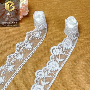 LEIXUSI Dentelle soluble à l'eau brodée <span class=keywords><strong>double</strong></span> face de 3 cm, dentelle pour vêtements <span class=keywords><strong>d</strong></span>'enfants et de femmes, fourniture <span class=keywords><strong>d</strong></span>'usine - Product Image 3