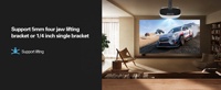 Projecteur numérique Google TV sous licence officielle 1080P pour cinéma maison intelligent, mini projecteur WiFi Dolby Sound 1300 ANSI pour l'éducation et les entreprises