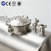 Tanque Mezclador de Acero Inoxidable de Grado Alimenticio de 500-3000L, de Doble Pared, con Control de Temperatura, para Almacenamiento de Bebidas Alcohólicas, Personalizable