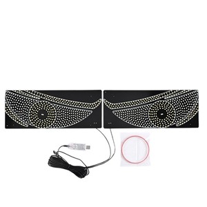 ไฟ LED ติดรถยนต์ QIDEWIN ลายตาปีศาจ 5V พร้อมกาวอะคริลิกสำหรับติดกระจกหลังรถบรรทุกและรถยนต์ - Product Image 5