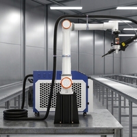 Bras robotisé de soudage au laser, robot collaboratif de soudage industriel