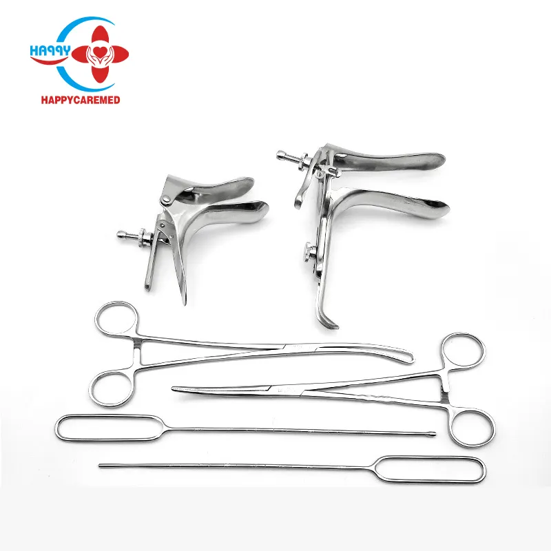 Kit de instrumentos de aborto artificial, kit de instrumentos quirúrgicos de ginecología