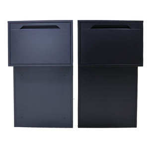 Caja de buzón de correo de acero para jardín al aire libre, Metal recubierto de polvo con bloqueo de llave, bloqueo seguro, buzón montado en la pared - Product Image 2