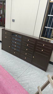 Armoire à vernis à ongles rétro, armoire de rangement pour vernis à ongles, vitrine, armoire sur pied, armoire de rangement pour outils de beauté, wa - Product Image 6