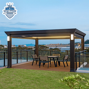 Mái Vòm Chống Nước Pergola Nhôm Dày Gắn Động Cơ Sang Trọng Mái Vòm Pergola - Product Image 4